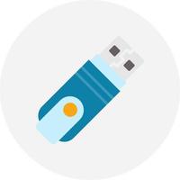 Usb Flash Drive Creative Icon Design vector