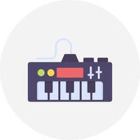 diseño de icono creativo de piano eléctrico vector