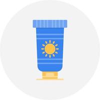 Sunscreen Creative Icon Design vector