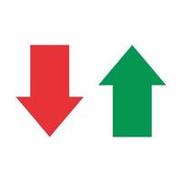 Up and down arrow vector design