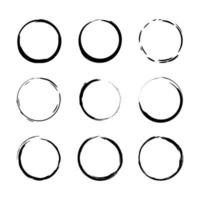 Circle vector design with brush