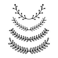 Leaf vector design for logo ornament