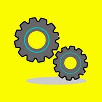 Gear icon vector design for automotive logo