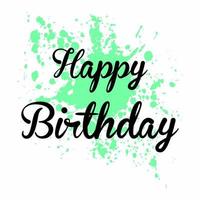 Happy birthday lettering background vector design