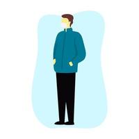 Vector illustration design of a person standing