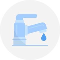 diseño de icono creativo de agua del grifo vector
