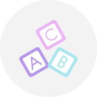 Abc Block Creative Icon Design vector