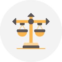 Balance Scale Creative Icon Design vector