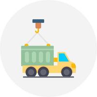 Container Truck Creative Icon Design vector