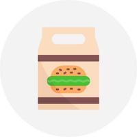 diseño de icono creativo de bolsa de almuerzo vector