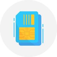 Simcard Creative Icon Design vector