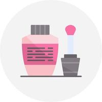 diseño de icono creativo de esmalte de uñas vector