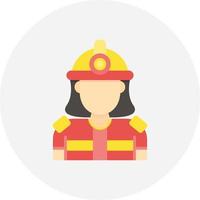 Firefighter Creative Icon Design vector