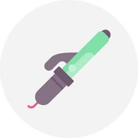 Curling Iron Creative Icon Design vector