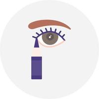 diseño de icono creativo delineador de ojos vector