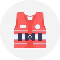 Life Jacket Creative Icon Design vector