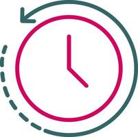 Back In Time Vector  Icon