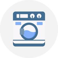 Washing Machine Creative Icon Design vector