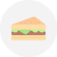 diseño de icono creativo sándwich vector