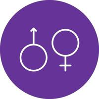 Gender Sign Vector  Icon