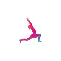Yoga logo design template. Health Care, Beauty, Spa, Relax, Meditation, Nirvana concept icon
