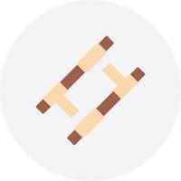 Tonfa Creative Icon Design vector