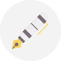 Fountain Pen Creative Icon Design vector