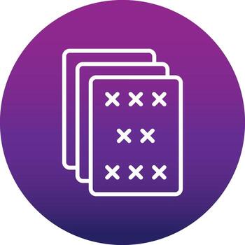 icono de vector de papel