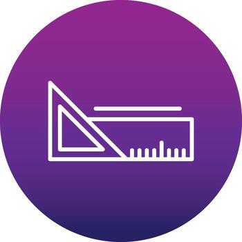 Triangular Ruler Vector Icon