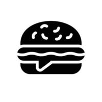 ilustración de vector de hamburguesa en un fondo. símbolos de calidad premium. iconos vectoriales para concepto y diseño gráfico.