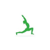 plantilla de diseño de logotipo de yoga. cuidado de la salud, belleza, spa, relax, meditación, icono del concepto de nirvana vector