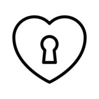 heart lock vector illustration on a background.Premium quality symbols.vector icons for concept and graphic design.