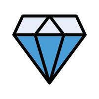 ilustración de vector de diamante en un fondo. símbolos de calidad premium. iconos vectoriales para concepto y diseño gráfico.