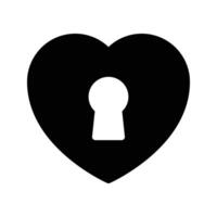 heart lock vector illustration on a background.Premium quality symbols.vector icons for concept and graphic design.