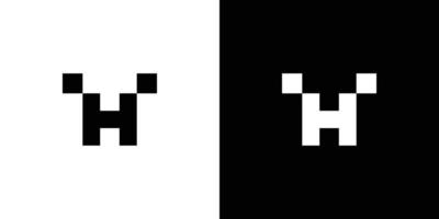 diseño moderno y fuerte del logotipo de las iniciales de la letra th 3 vector