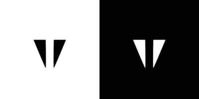 Modern and unique letter T  initials logo design vector