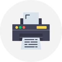 Printer Creative Icon Design vector