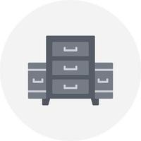 Filing Cabinet Creative Icon Design vector