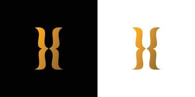 Simple and modern H letter initial logo design vector