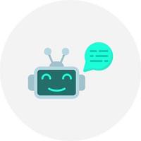 Chatbot Creative Icon Design vector