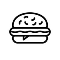 burger vector illustration on a background.Premium quality symbols.vector icons for concept and graphic design.