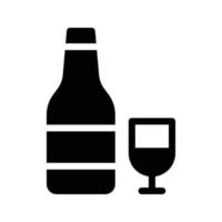 wine bottle vector illustration on a background.Premium quality symbols.vector icons for concept and graphic design.