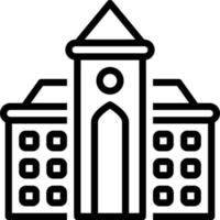 line icon for university campus vector