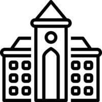 line icon for university campus vector