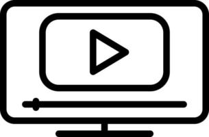 line icon for videos vector