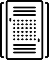 line icon for summaries vector