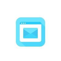 email service vector icon for web