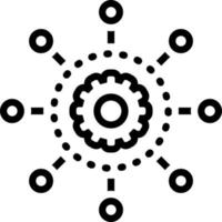 line icon for algorithm vector