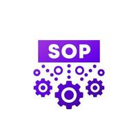 SOP icon, Standard Operating Procedure vector design