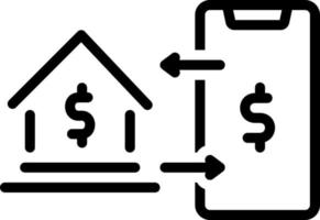 line icon for transaction vector